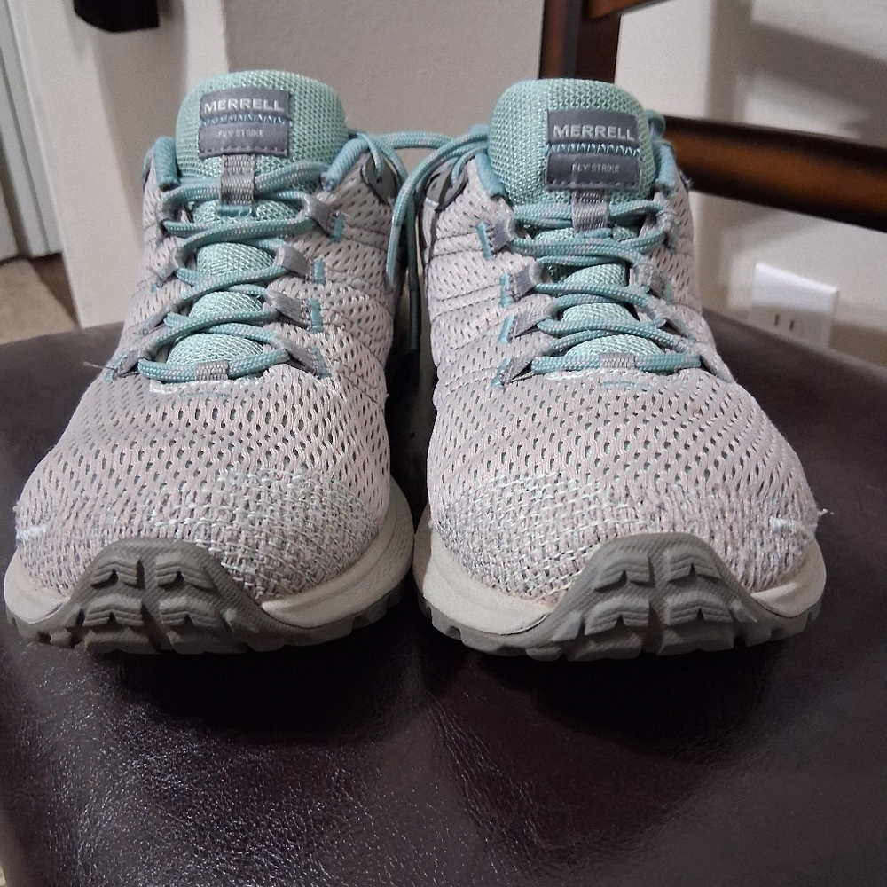Merrell Women's Athletic Shoes in Gray and Teal - Picture 3 of 6
